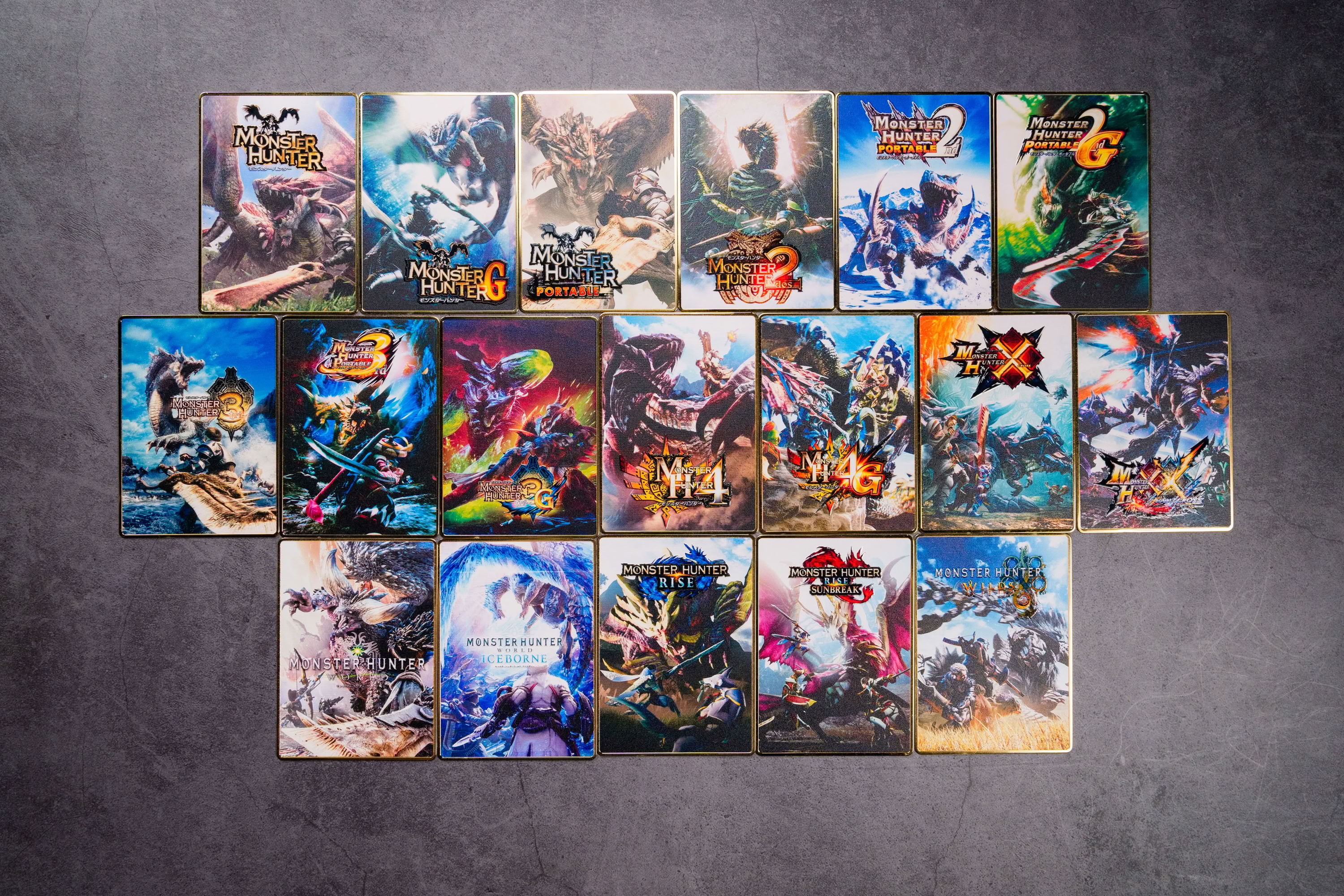 18 款 MONSTER HUNTER 金屬卡牌全系列展示
